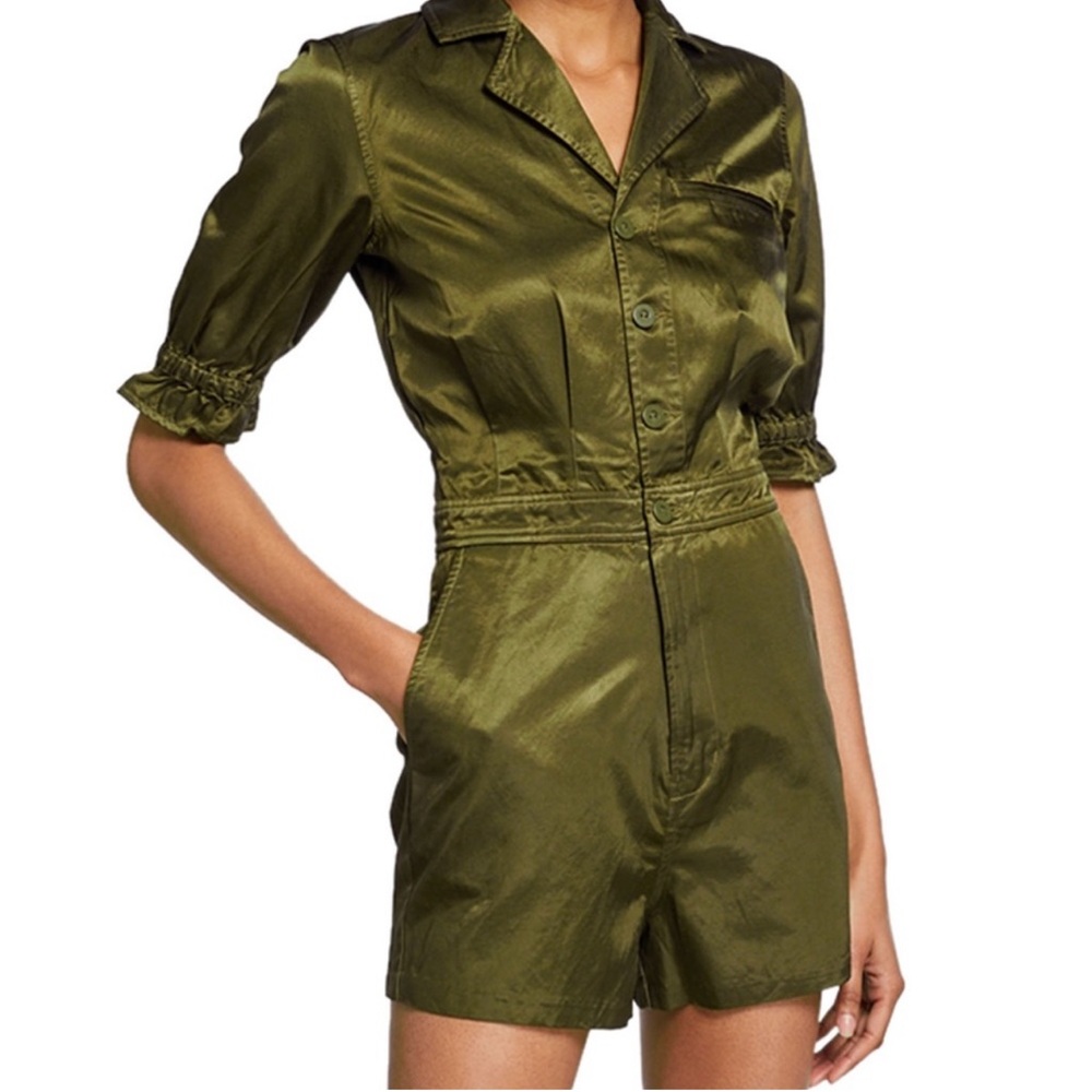 Renee Button-Front Romper